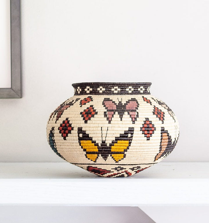 Ribbed Woven Basket