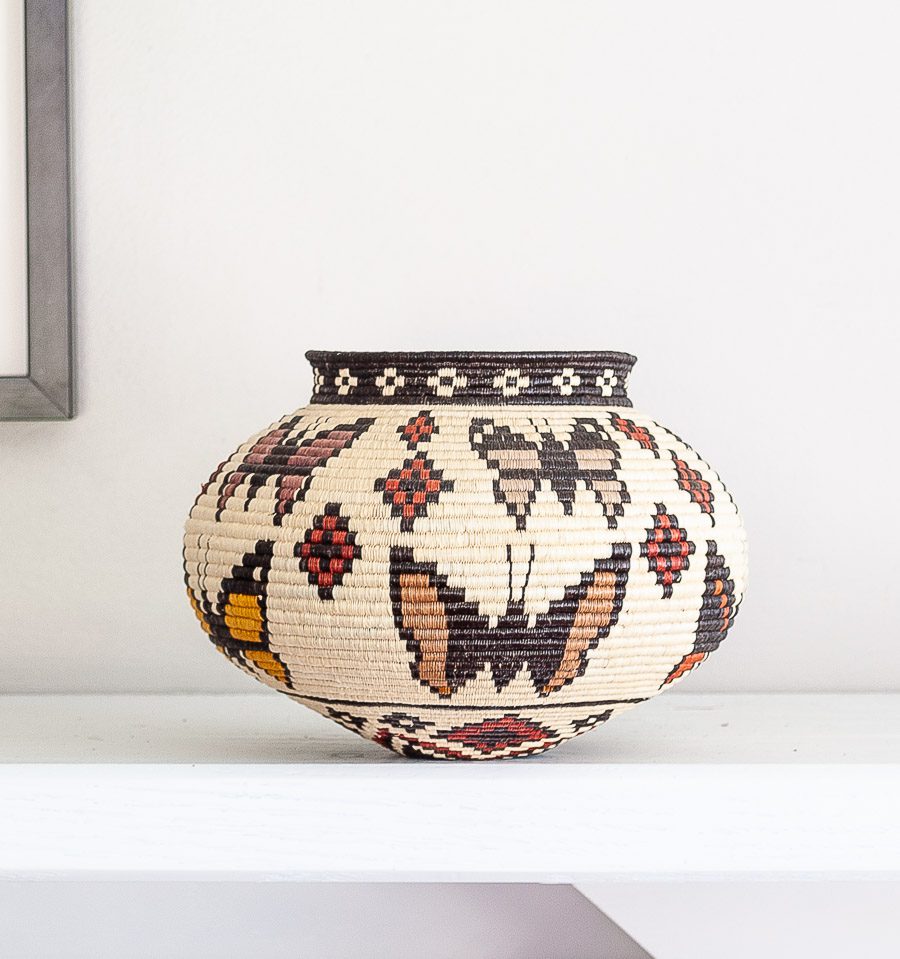 Ribbed Woven Basket