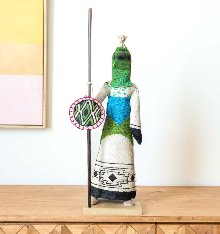 Ticuna Masked Hummingbird Figure – figures motif – doll – sculptures & statues – handwoven in Colombia