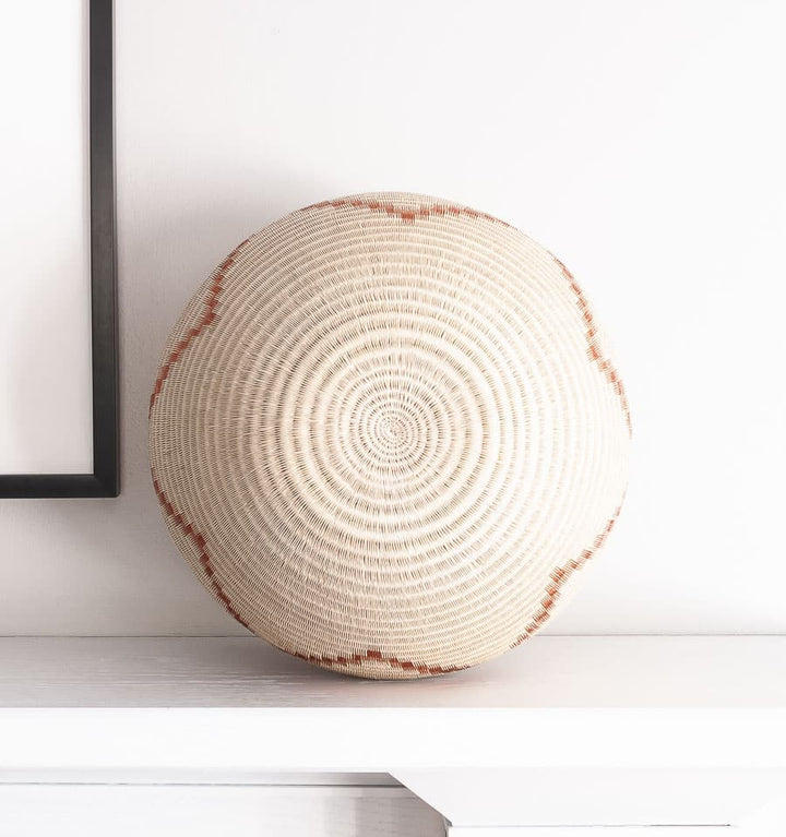 Copper Flames Woven Basket