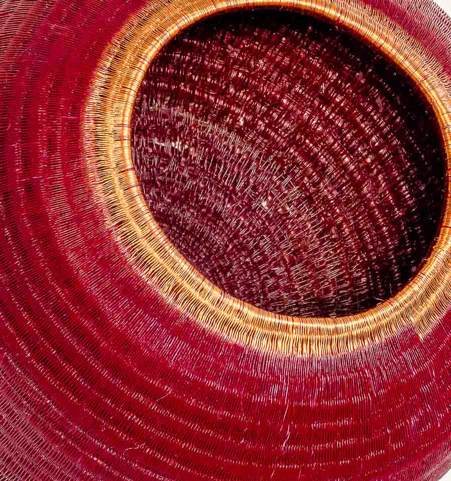 Topped Woven Basket