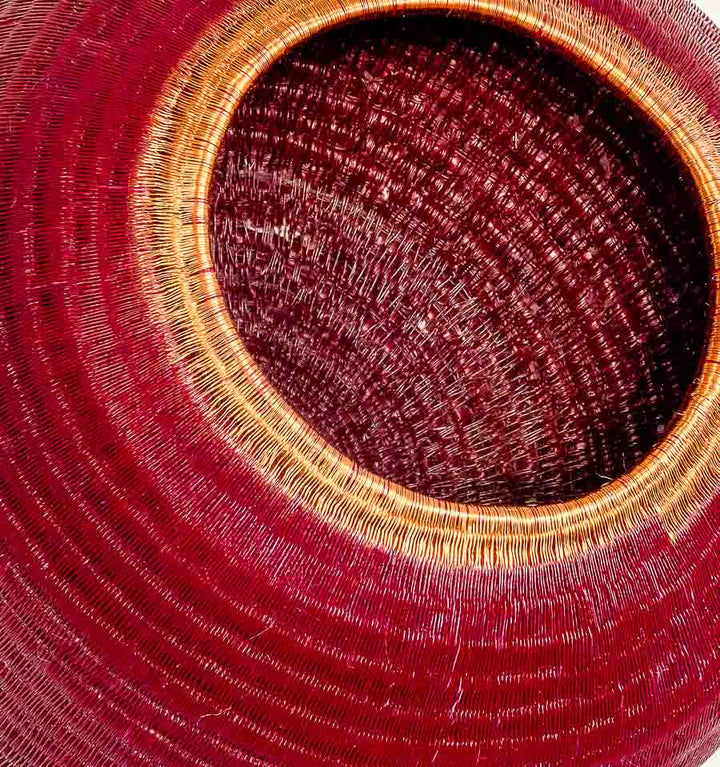 Topped Woven Basket