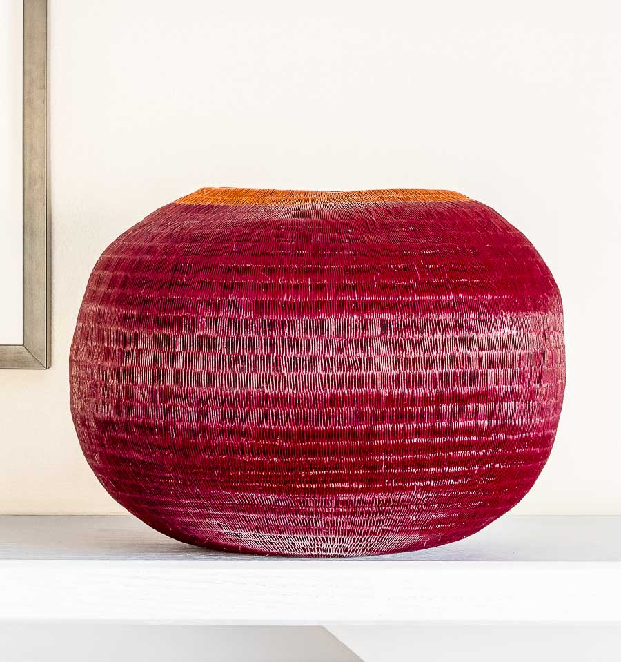 Topped Woven Basket