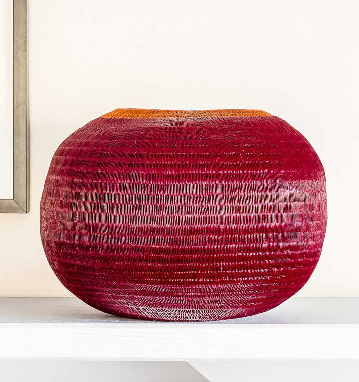 Topped Woven Basket