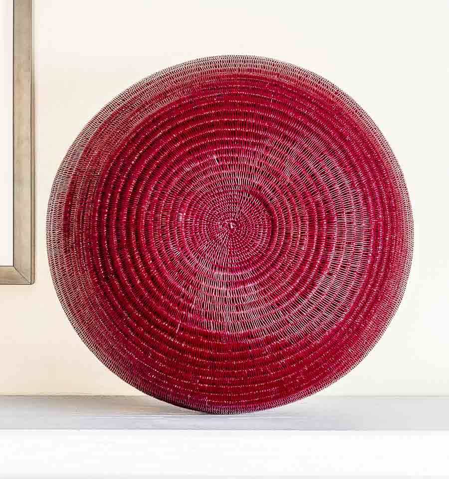 Topped Woven Basket