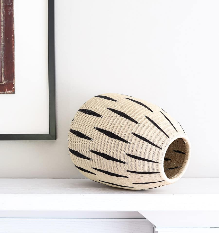 Scratched Woven Decorative Basket