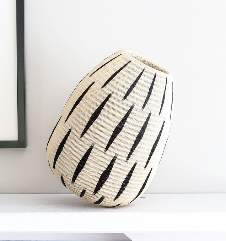 Scratched Woven Decorative Basket
