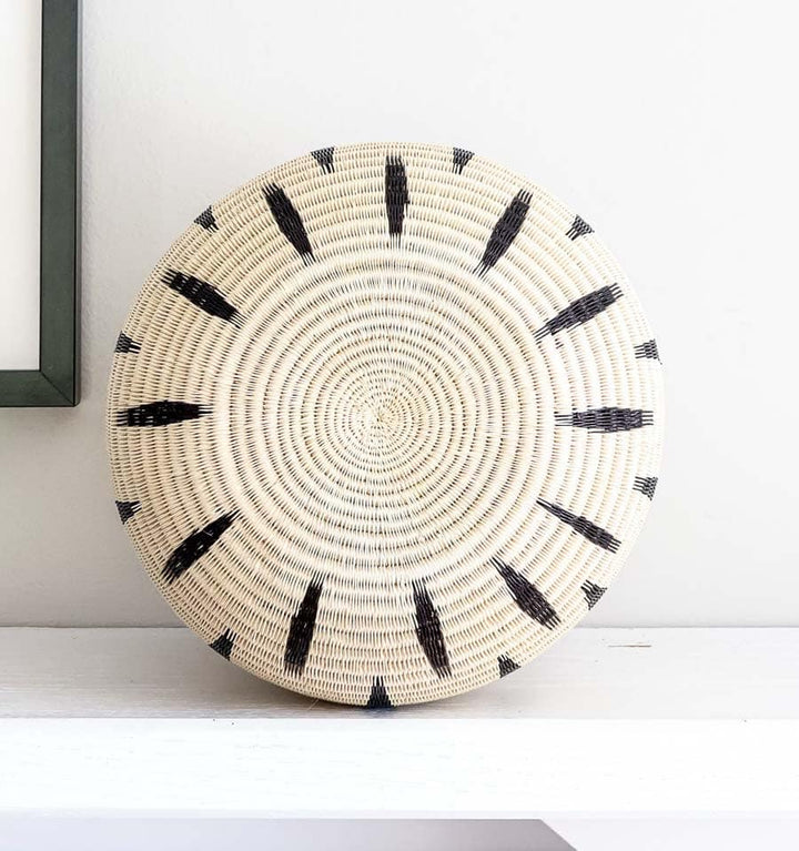 Scratched Woven Decorative Basket