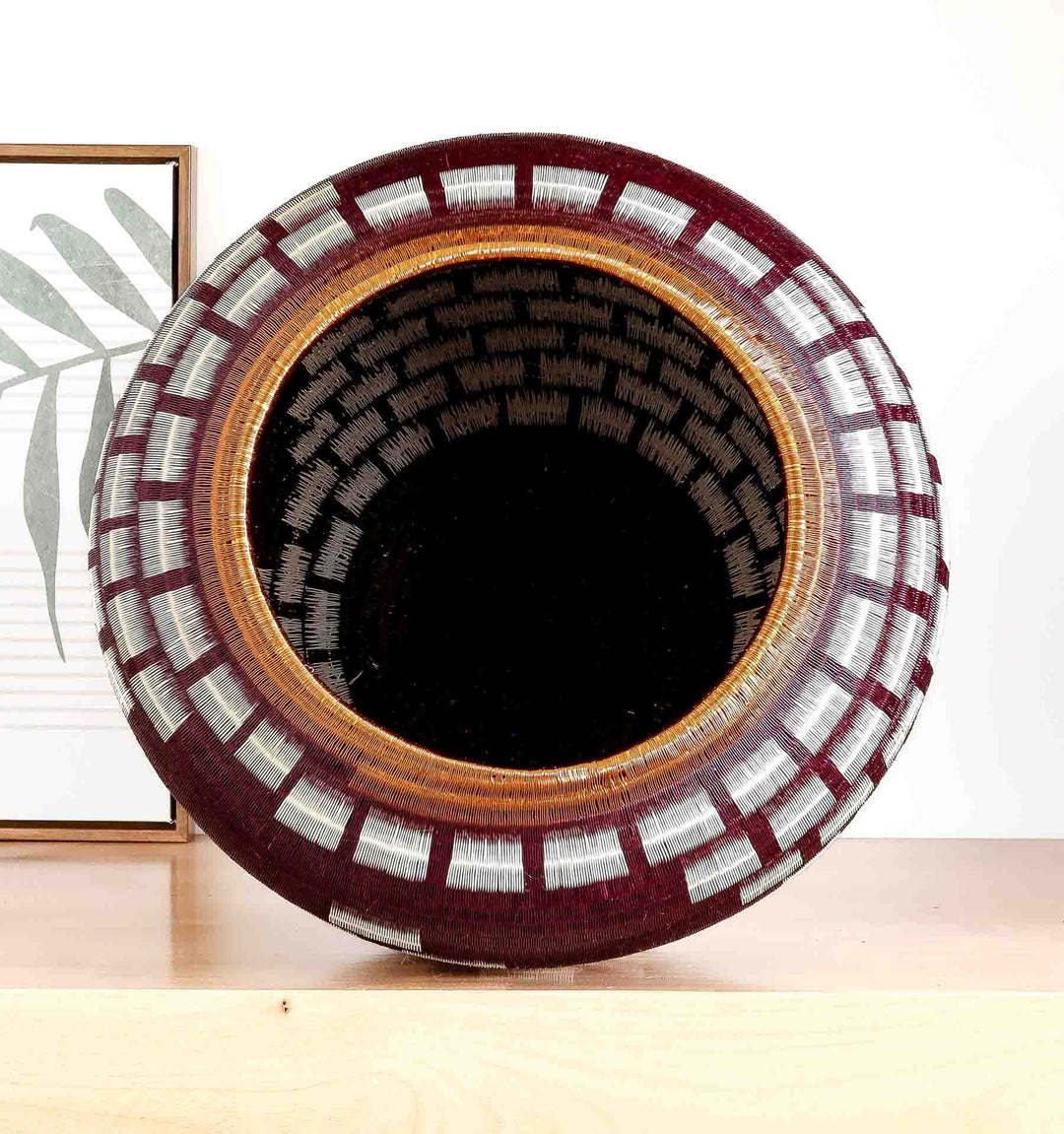 Copper Woven Decorative Basket