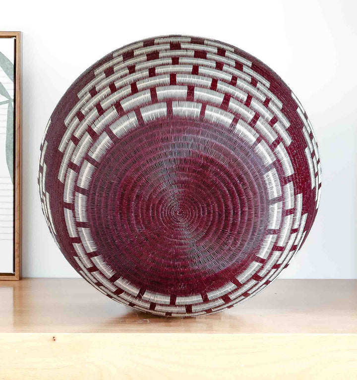 Copper Woven Decorative Basket