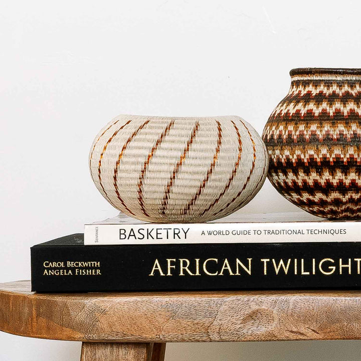 Swirls Woven Decorative Basket