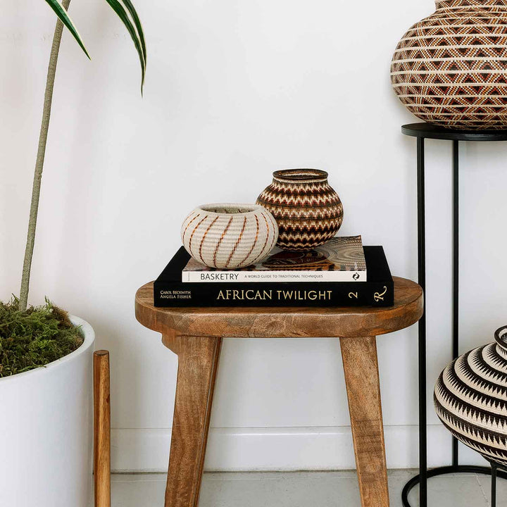 Swirls Woven Decorative Basket