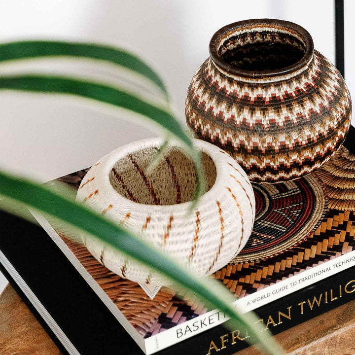 Swirls Woven Decorative Basket