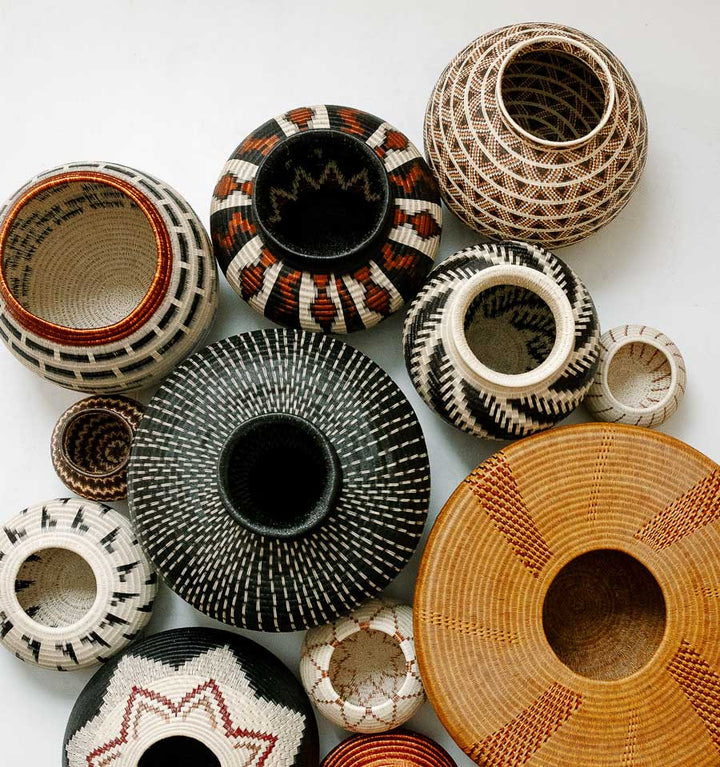 Darts Woven Decorative Basket