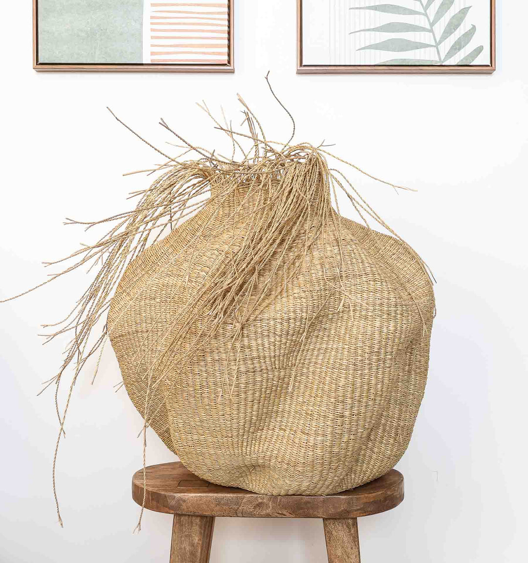 Natural Waves Statement Basket