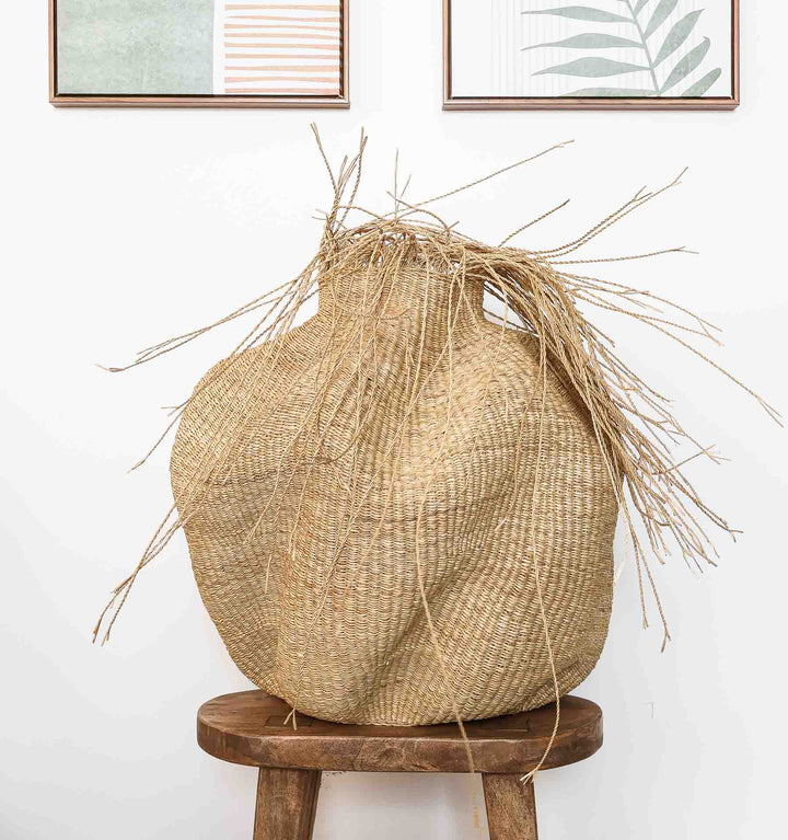Natural Waves Statement Basket