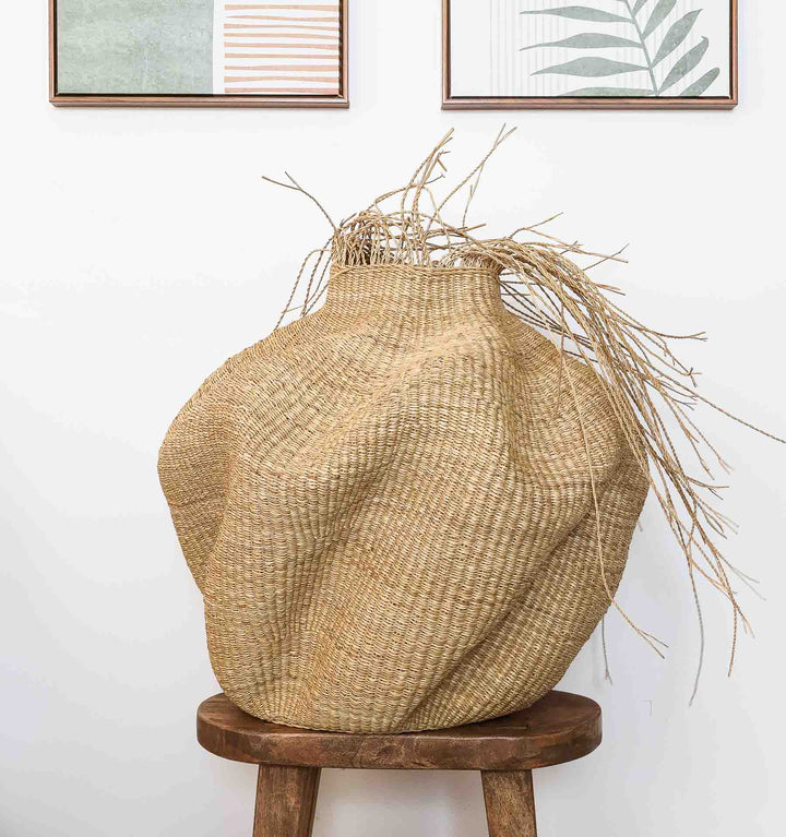 Natural Waves Statement Basket