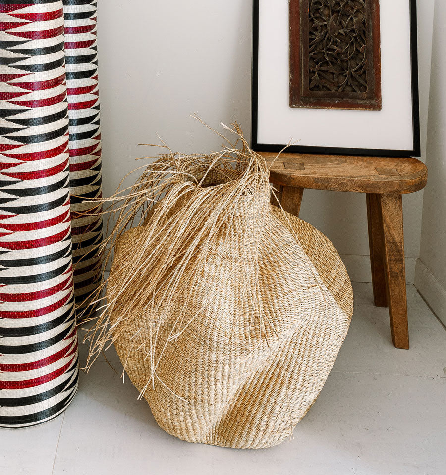 Natural Waves Statement Basket