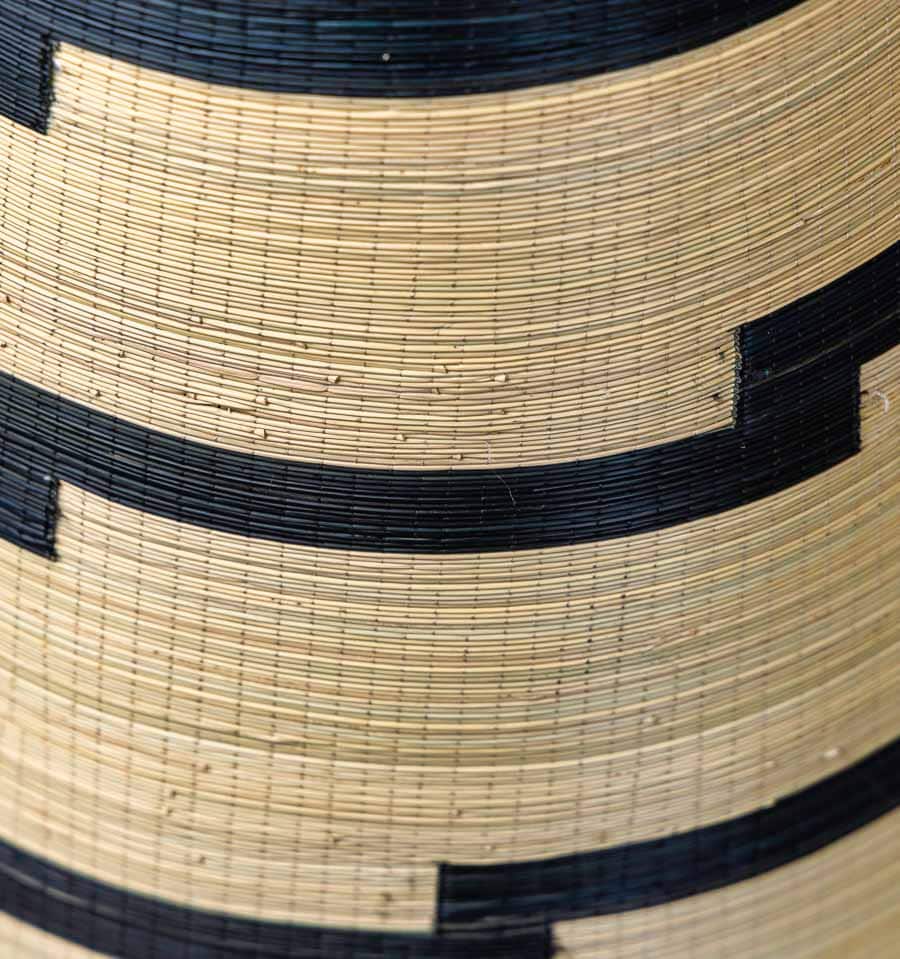 White Lightening Tall Woven basket