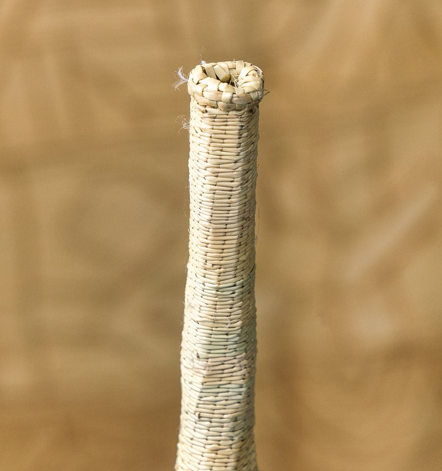 White Lightening Tall Woven basket