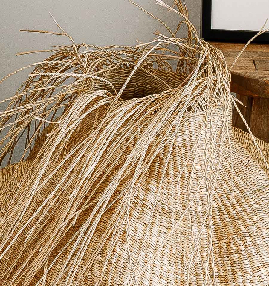 Natural Waves Statement Basket