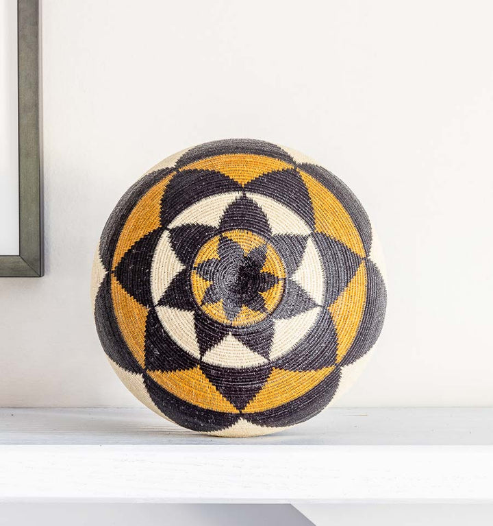 Wide Triangles Woven Basket