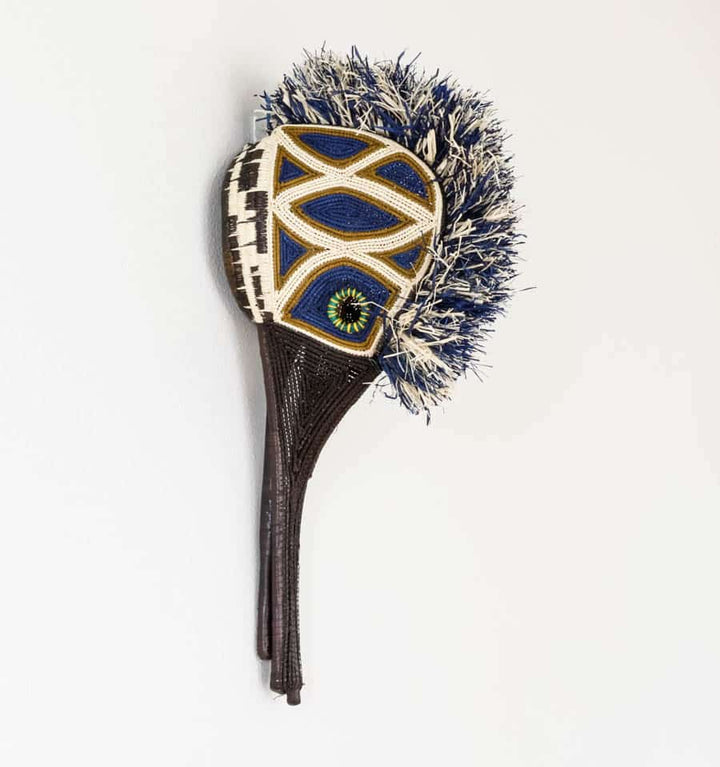 Midnight Hummingbird Woven Animal Mask