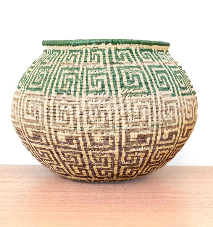 Emerald Labyrinth Wounaan Basket