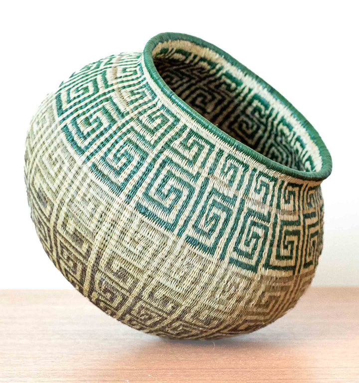 Emerald Labyrinth Wounaan Basket