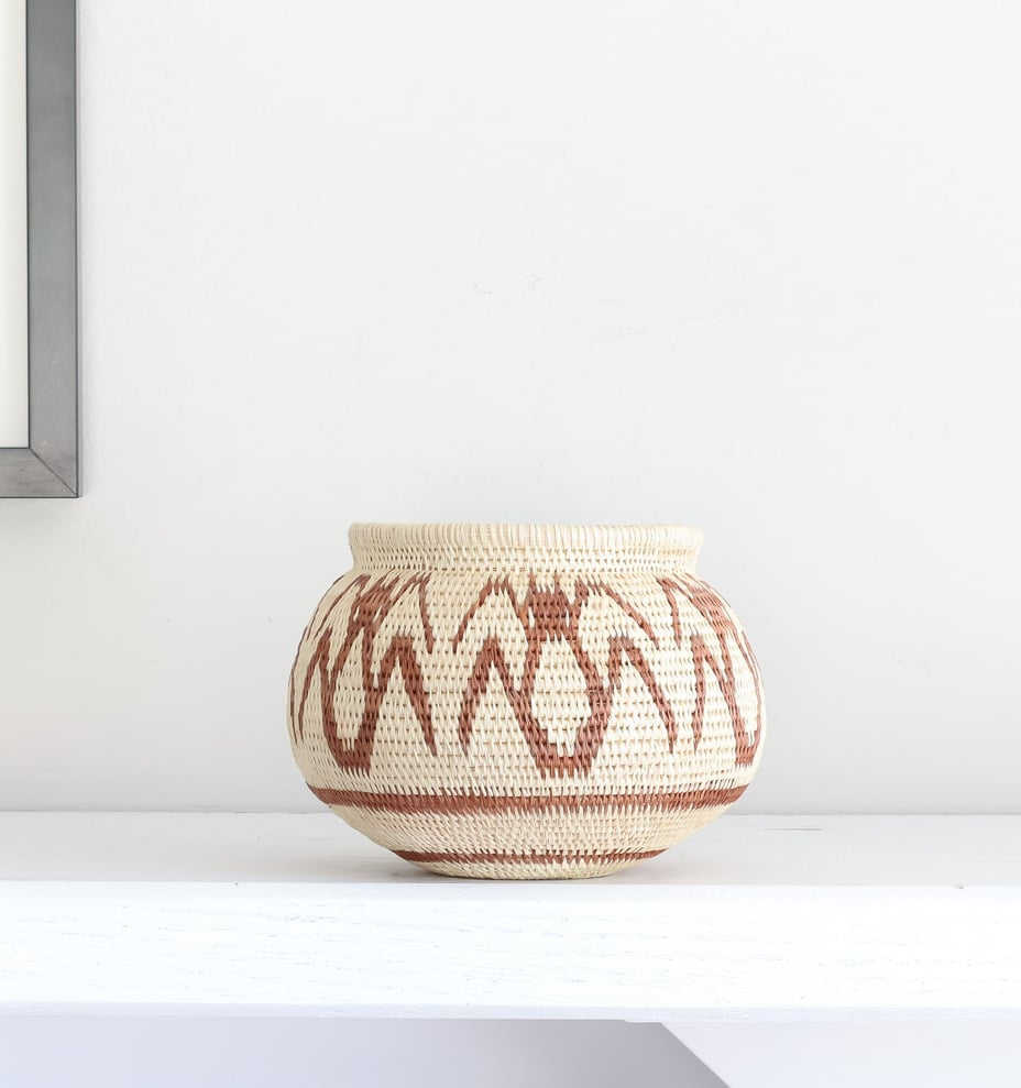 Vintage Ants Woven Basket
