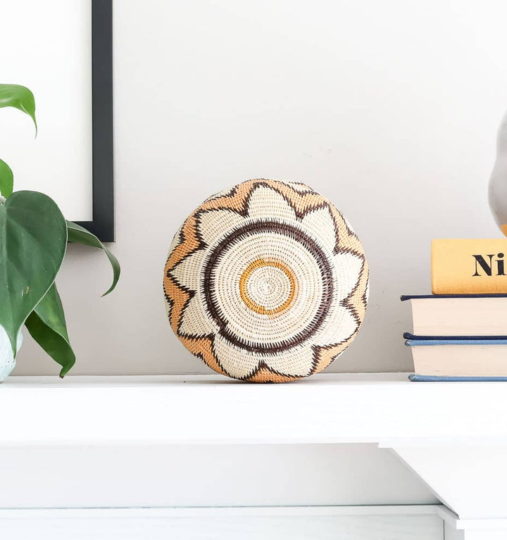 Vintage Guarumo Woven Basket