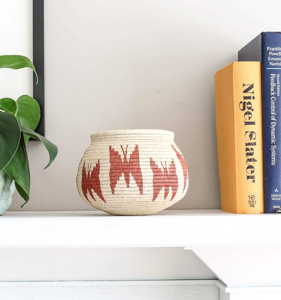 Vintage Sombra Woven Basket
