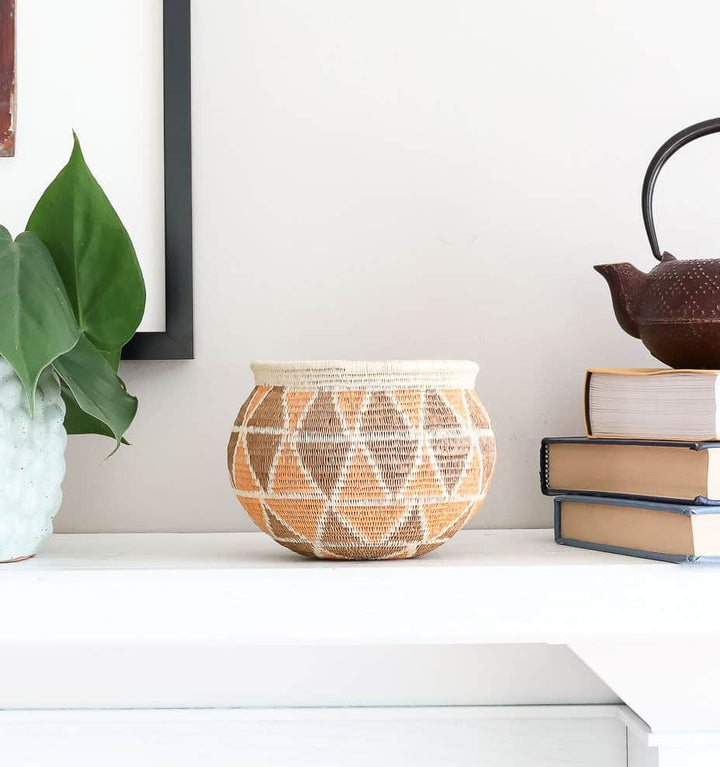 Vintage Yaguará Woven Basket