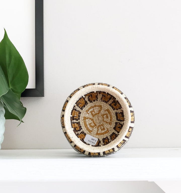 Vintage Keys Woven Basket