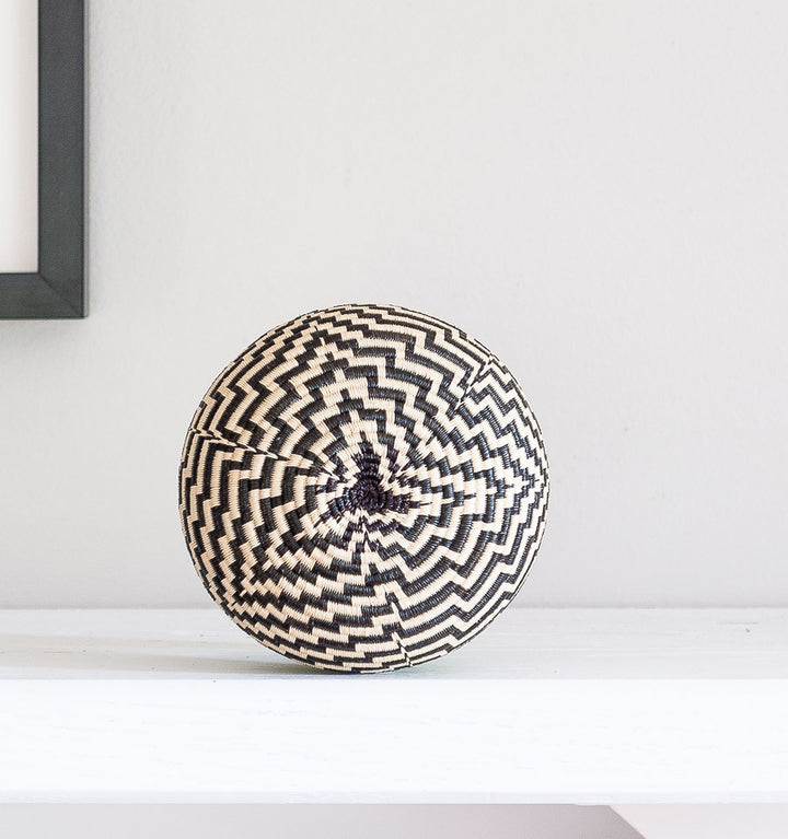 Stepped Flames Woven Basket