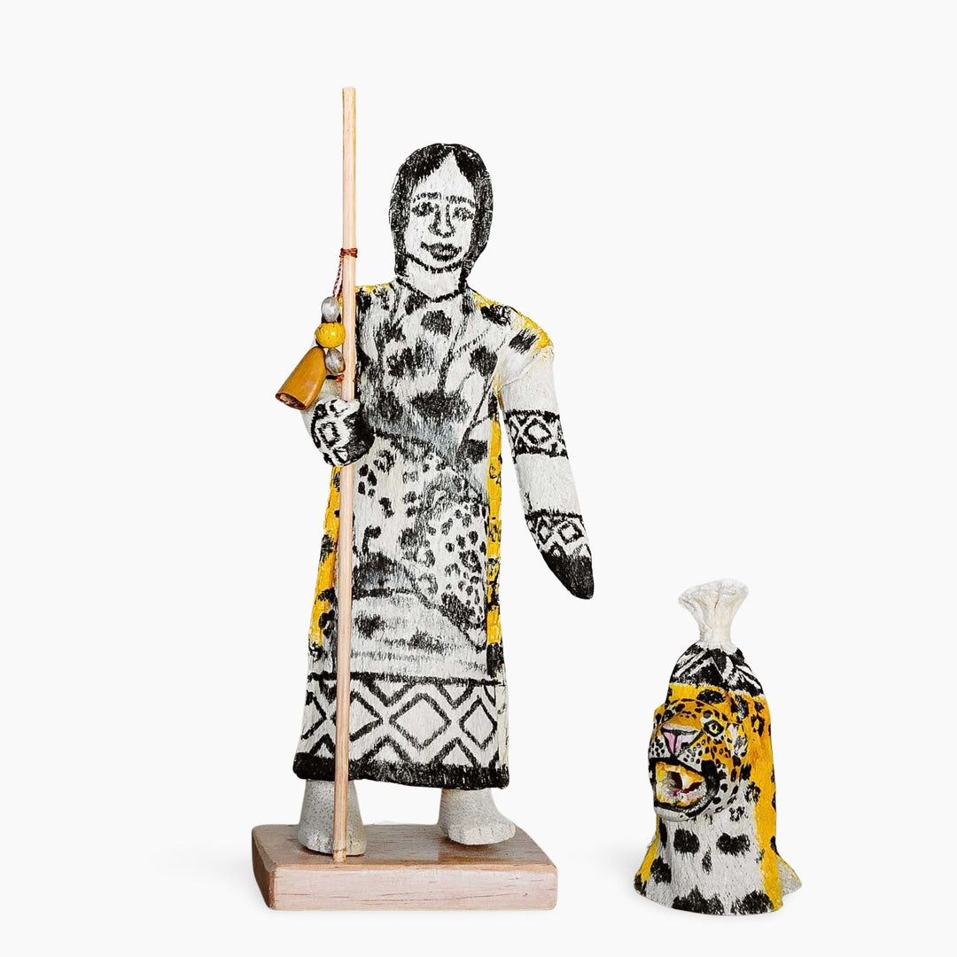 Spotted Jaguar Ticuna ceremonial doll