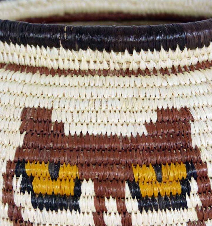 Yellow-eyed Owls Woven Basket