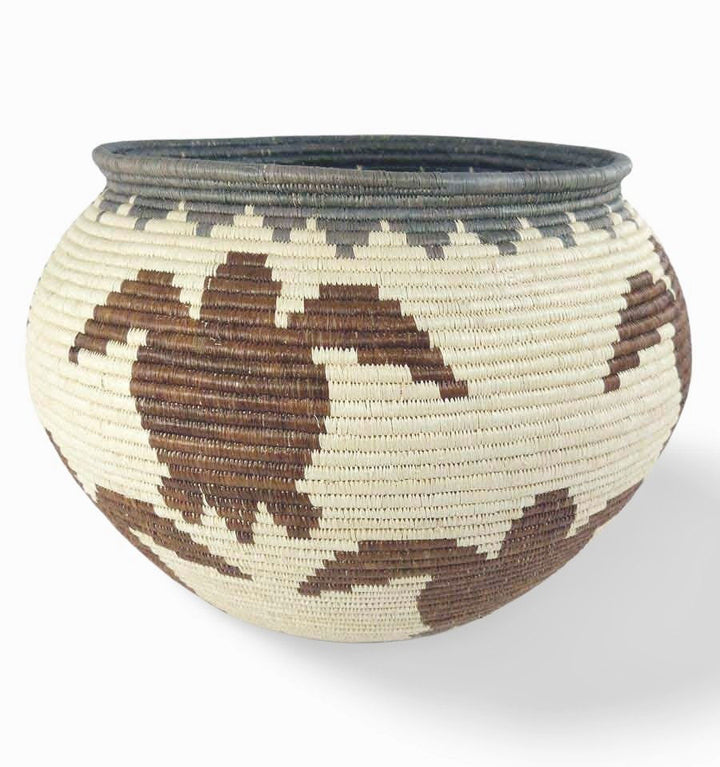 Ancestral Turtle Path Woven Basket