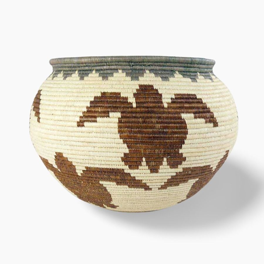 Ancestral Turtle Path Woven Basket