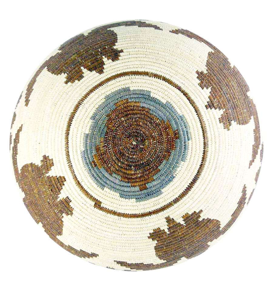 Ancestral Turtle Path Woven Basket