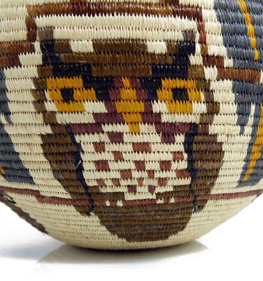 Owly Gray Birds Woven Basket