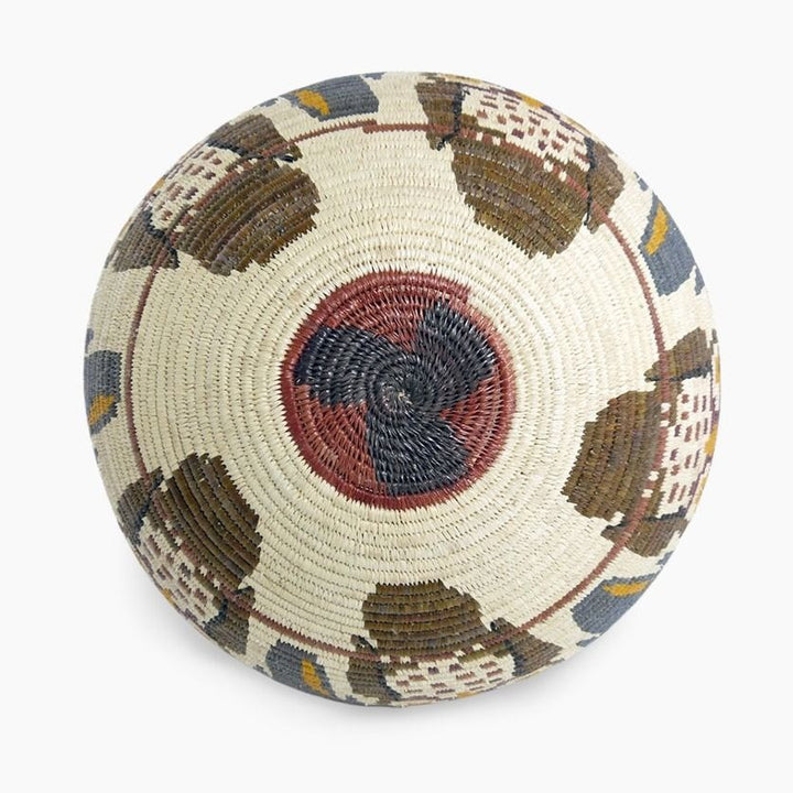 Owly Gray Birds Woven Basket