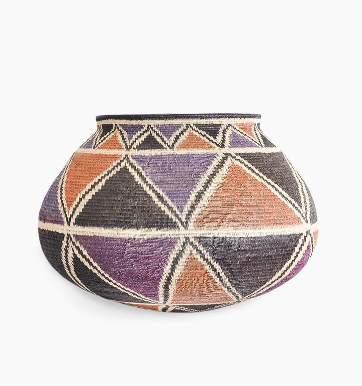Geometric Eclipse Wounaan Basket