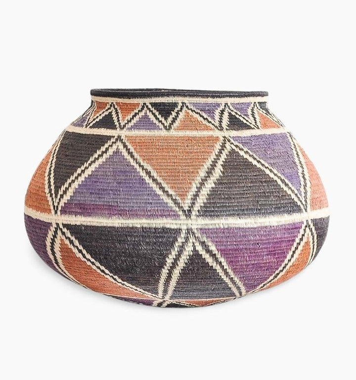 Geometric Eclipse Wounaan Basket