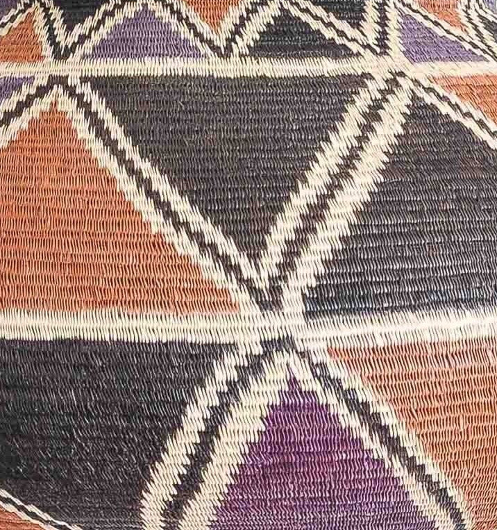 Geometric Eclipse Wounaan Basket