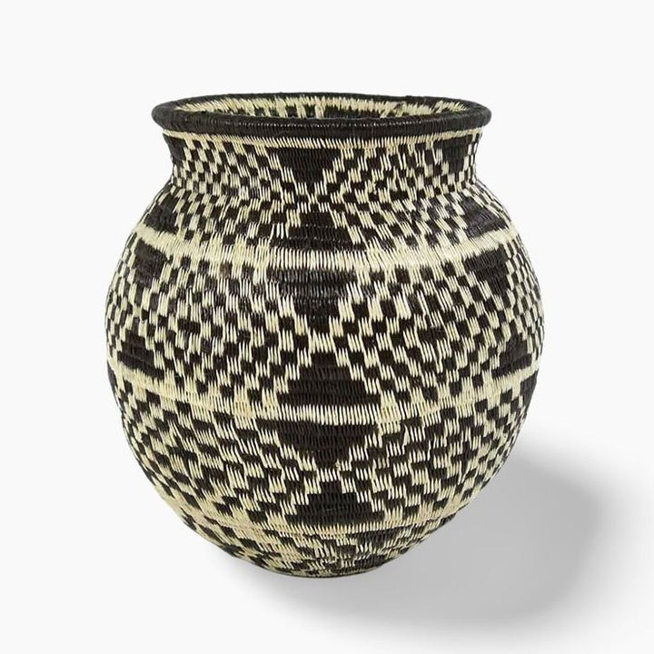 Plaited Diamonds Woven Basket