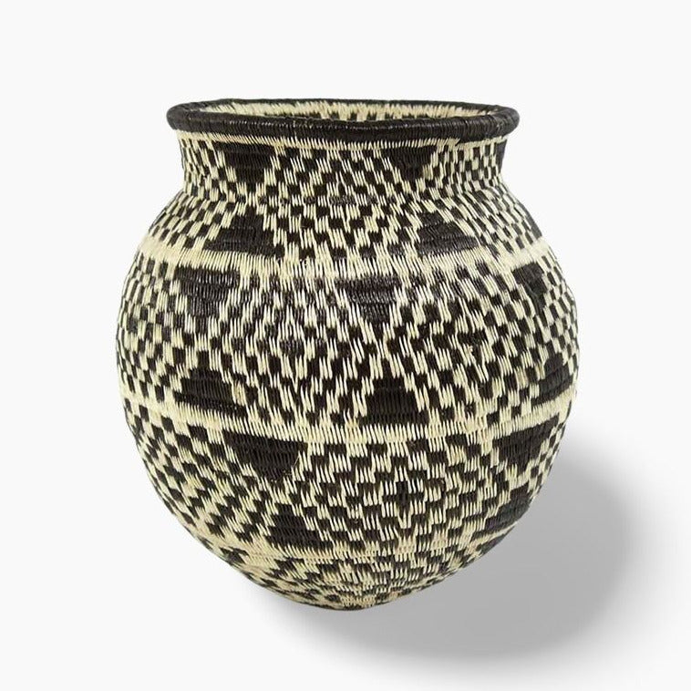 Plaited Diamonds Woven Basket