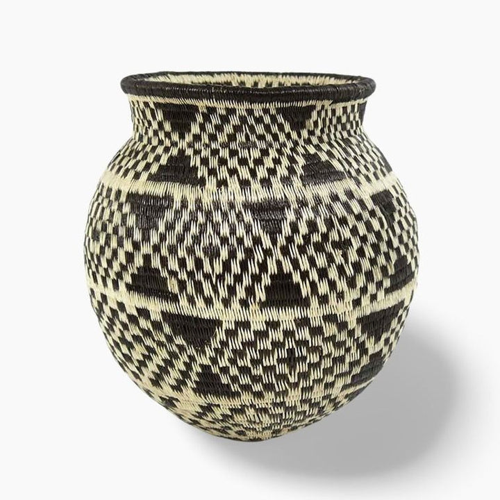 Plaited Diamonds Woven Basket
