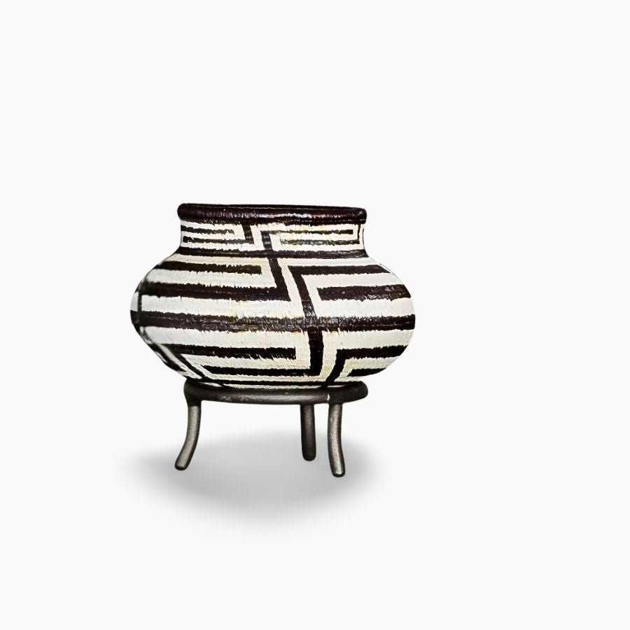 Cultural Steps in Black Mini Basket