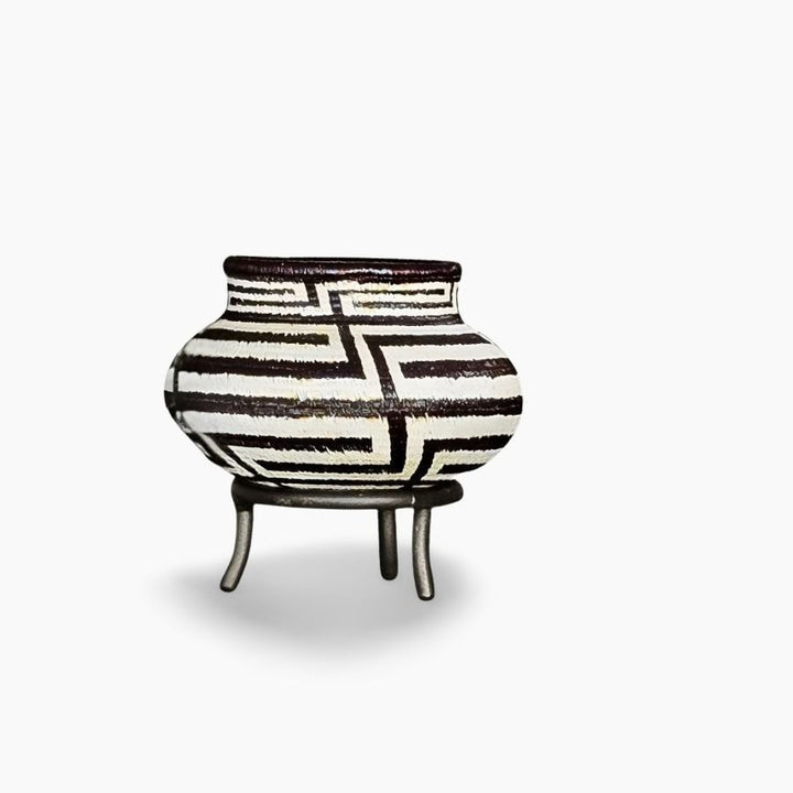 Cultural Steps in Black Mini Basket